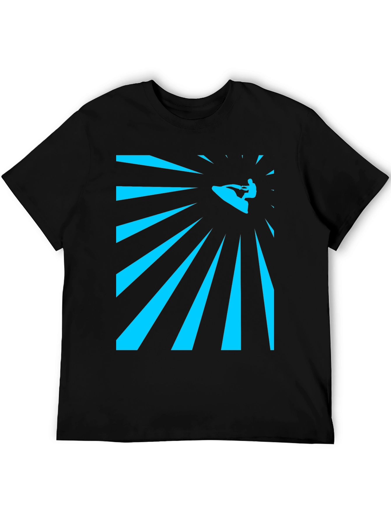 Surfing Graphic Tee - Mens Black T-Shirt