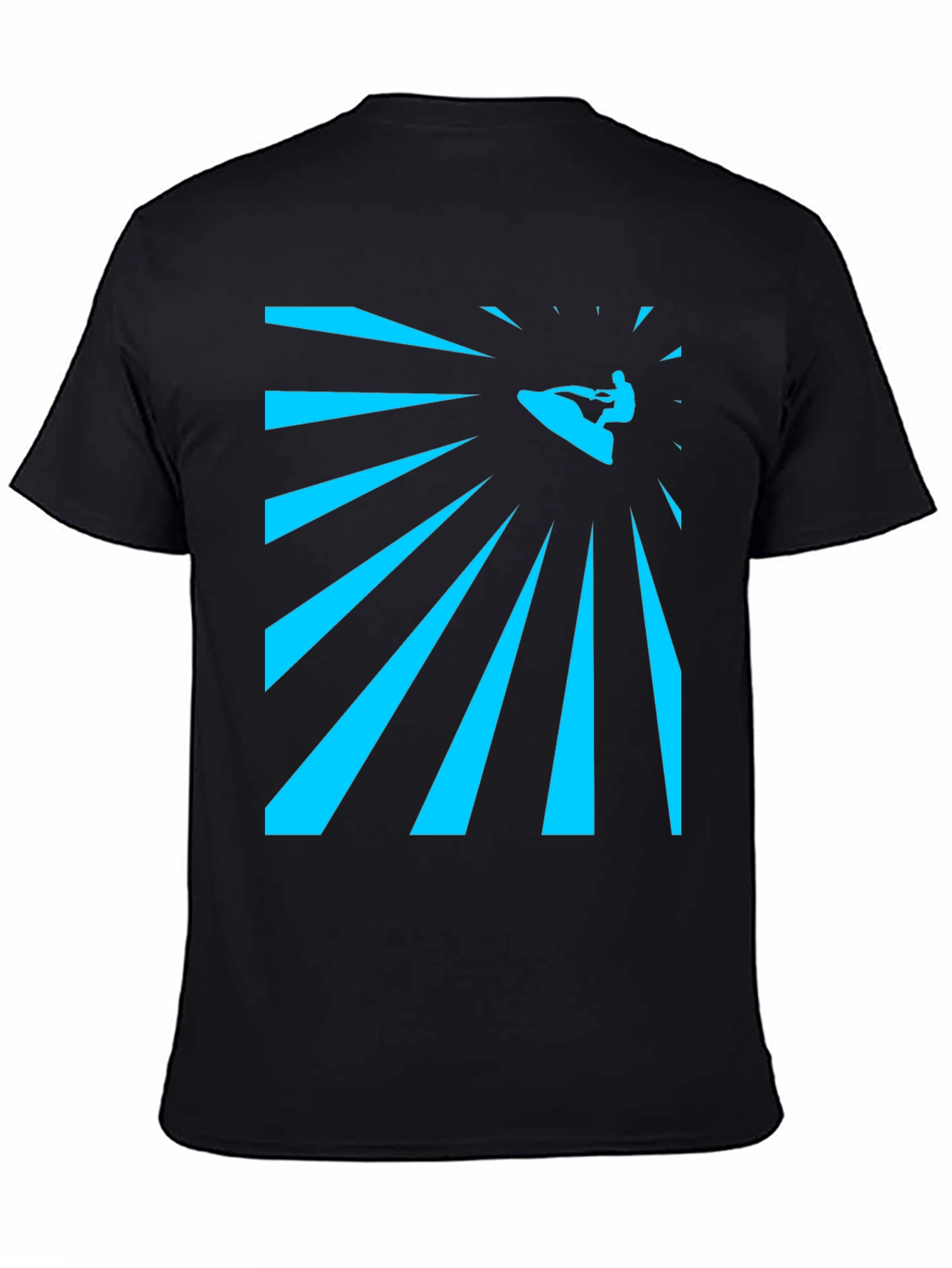 Surfing Graphic Tee - Mens Black T-Shirt