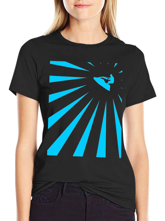Surfing Graphic Tee - Mens Black T-Shirt