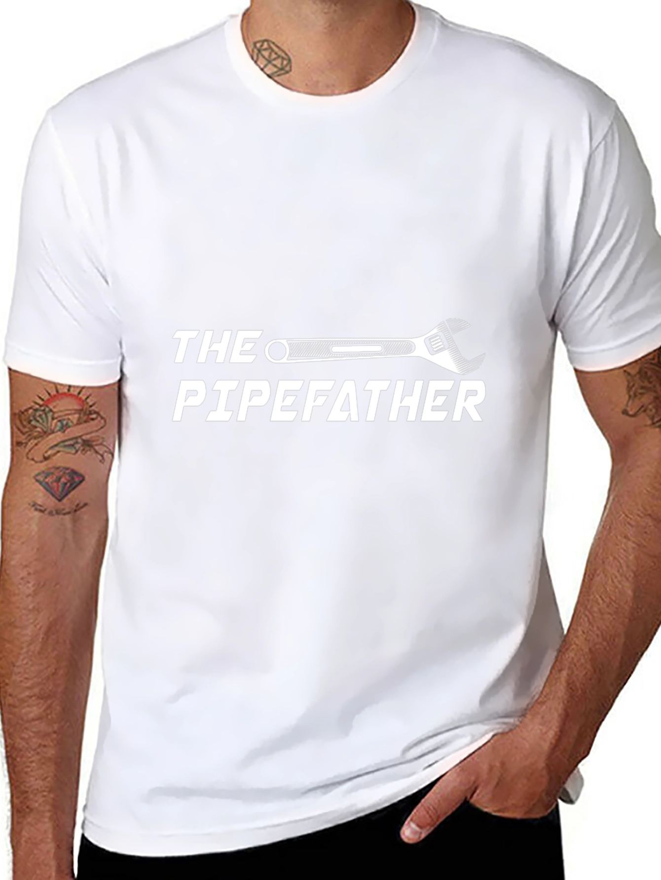 The Pipefather Graphic Tee - Plumber Humor T-Shirt