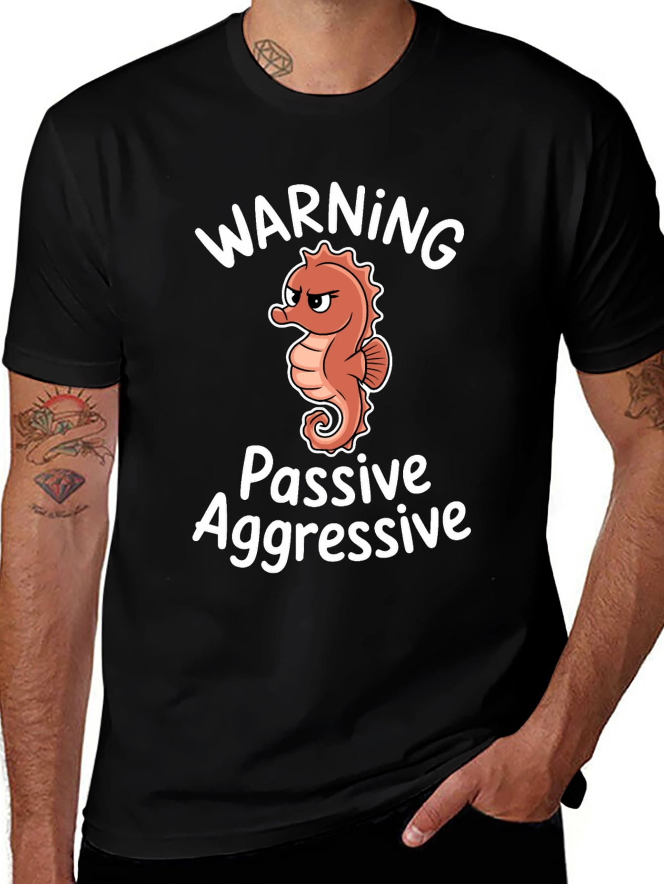 Warning Passive Aggressive Seahorse T-Shirt