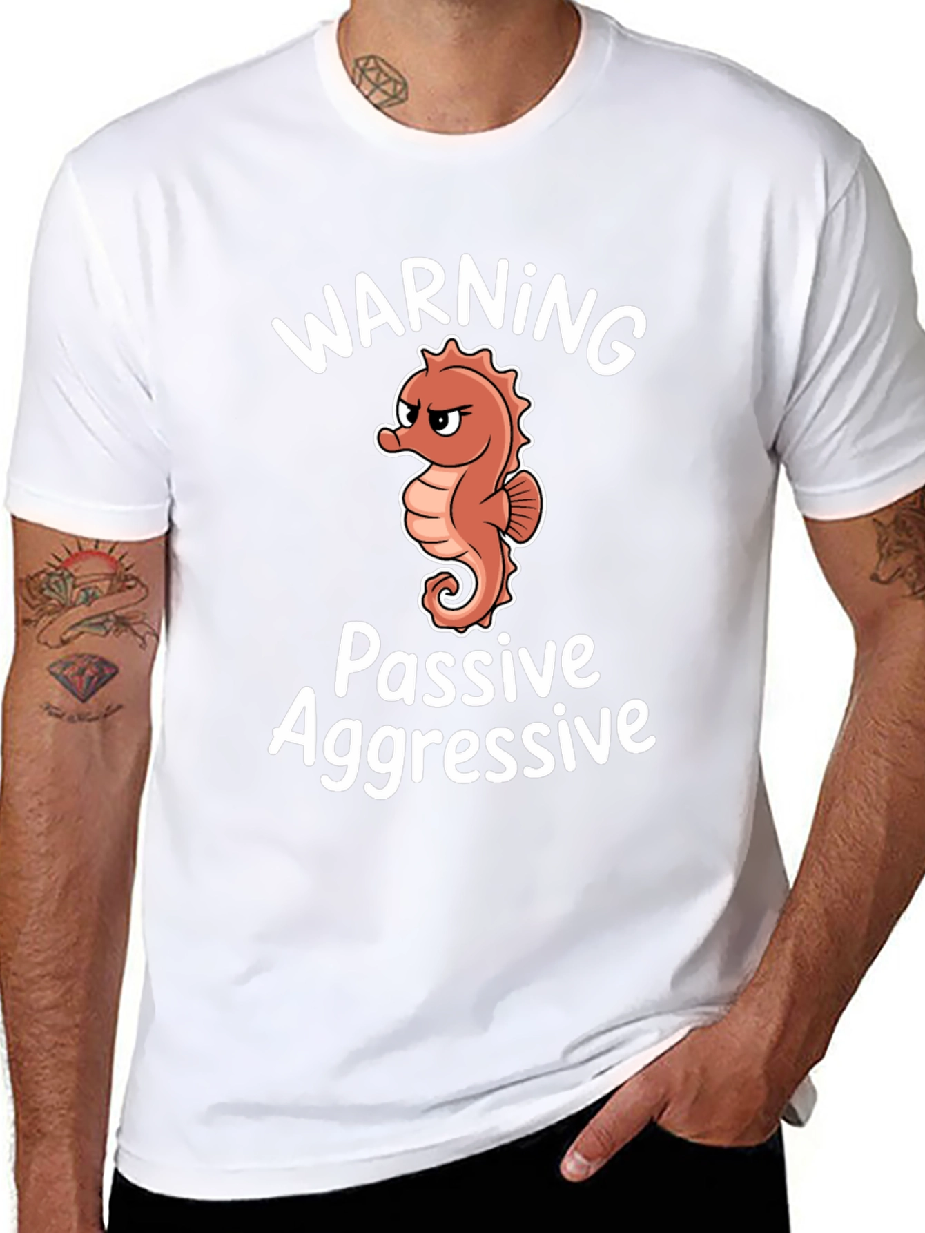 Warning Passive Aggressive Seahorse T-Shirt