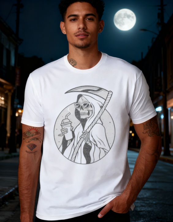"Midnight Reaper" Gothic Graphic Tee
