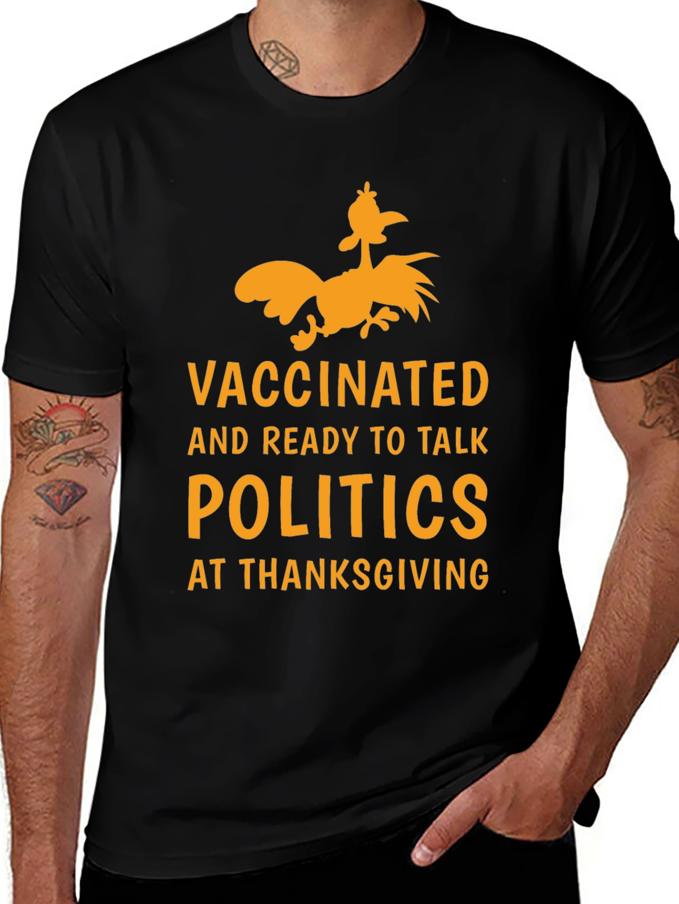 Vaccinated Politics Thanksgiving T-Shirt