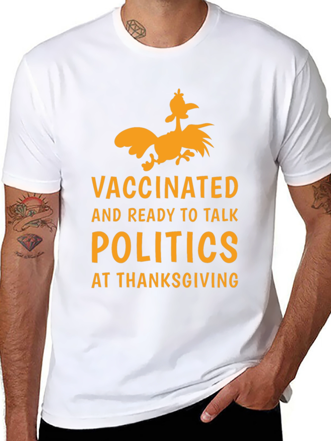 Vaccinated Politics Thanksgiving T-Shirt