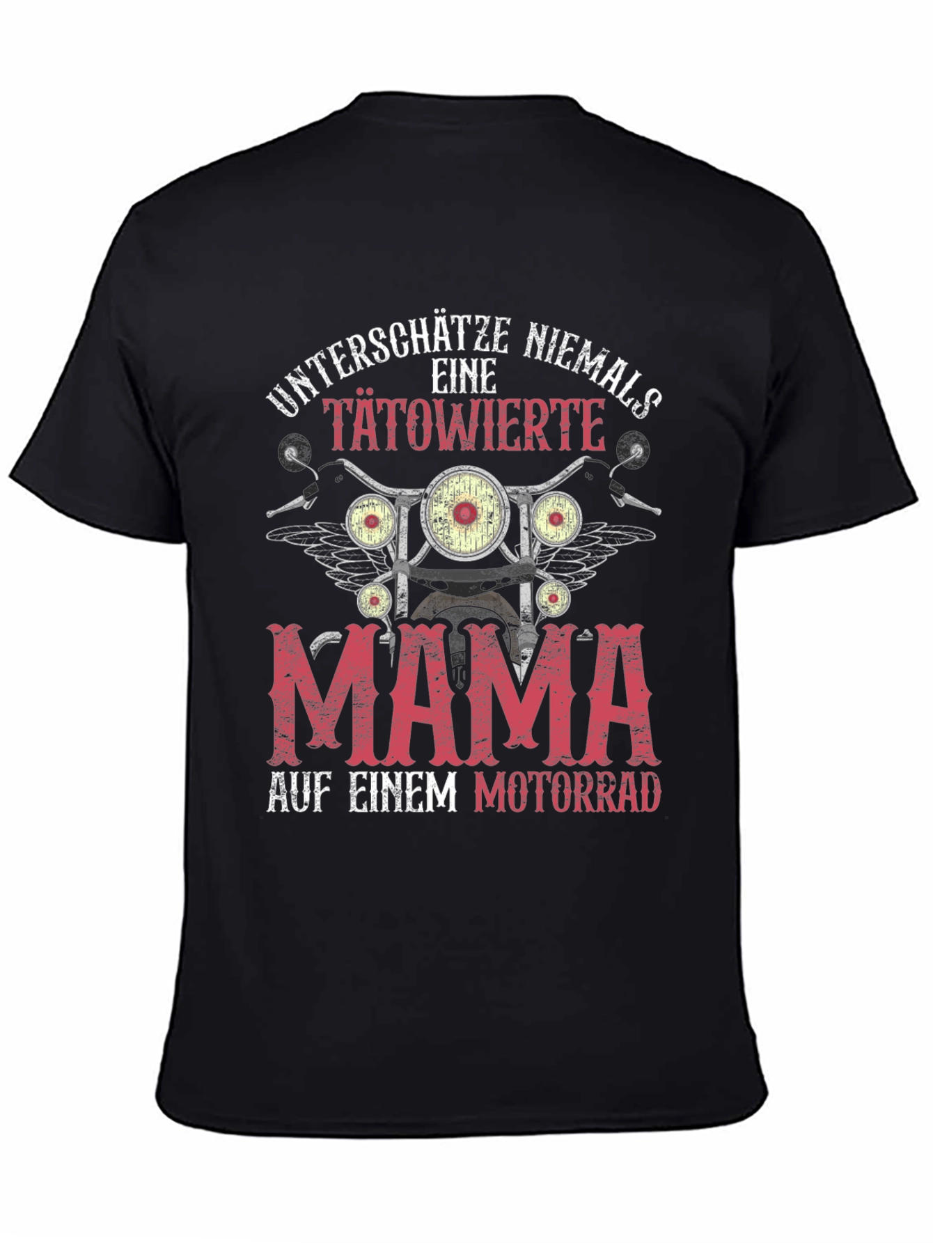 Tattooed Mama Motorcycle Graphic T-Shirt
