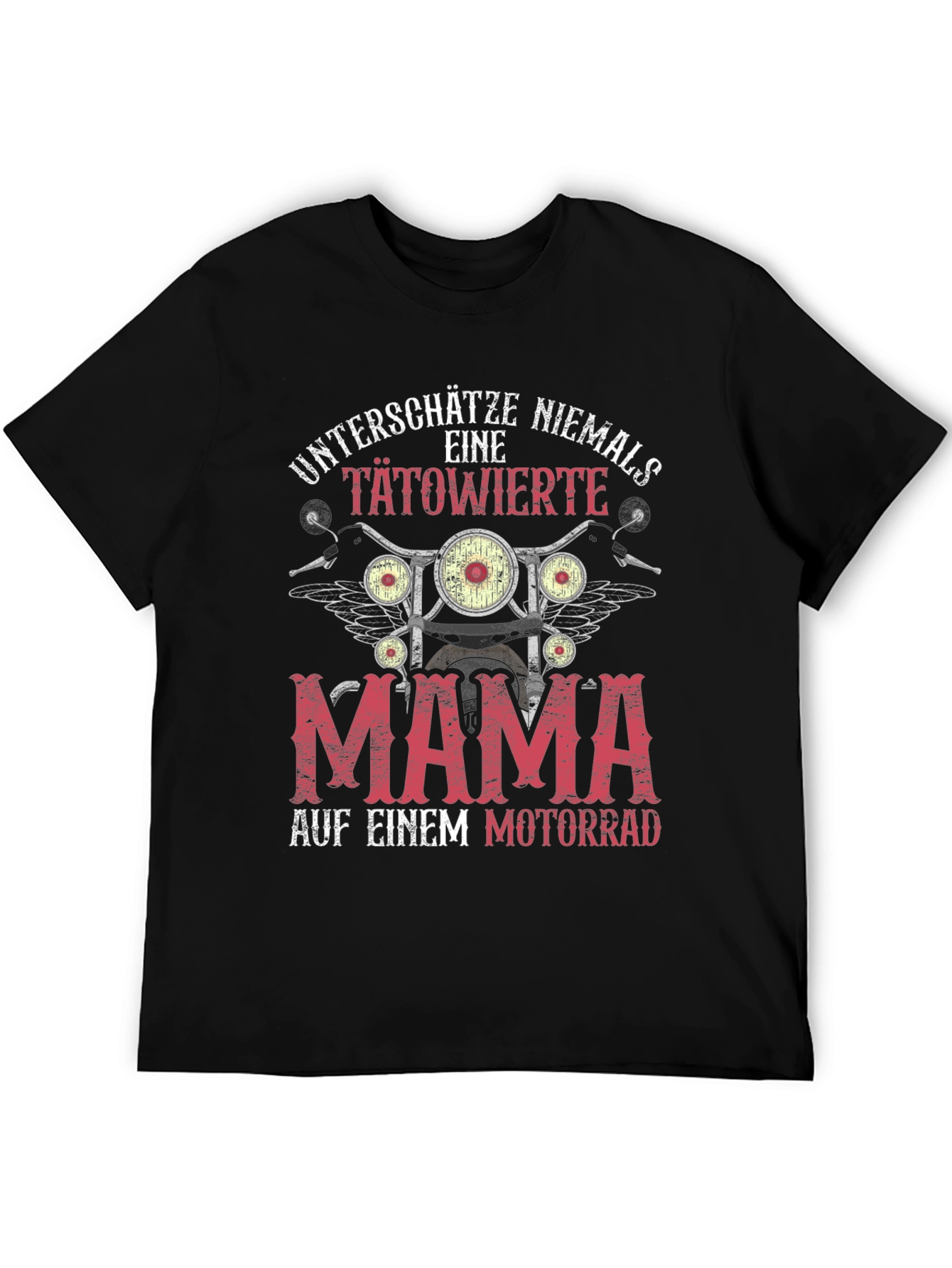 Tattooed Mama Motorcycle Graphic T-Shirt