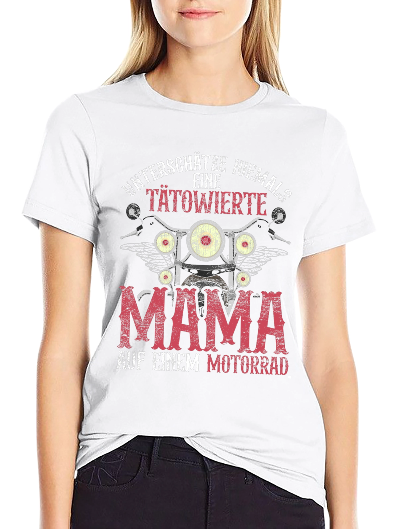 Tattooed Mama Motorcycle Graphic T-Shirt