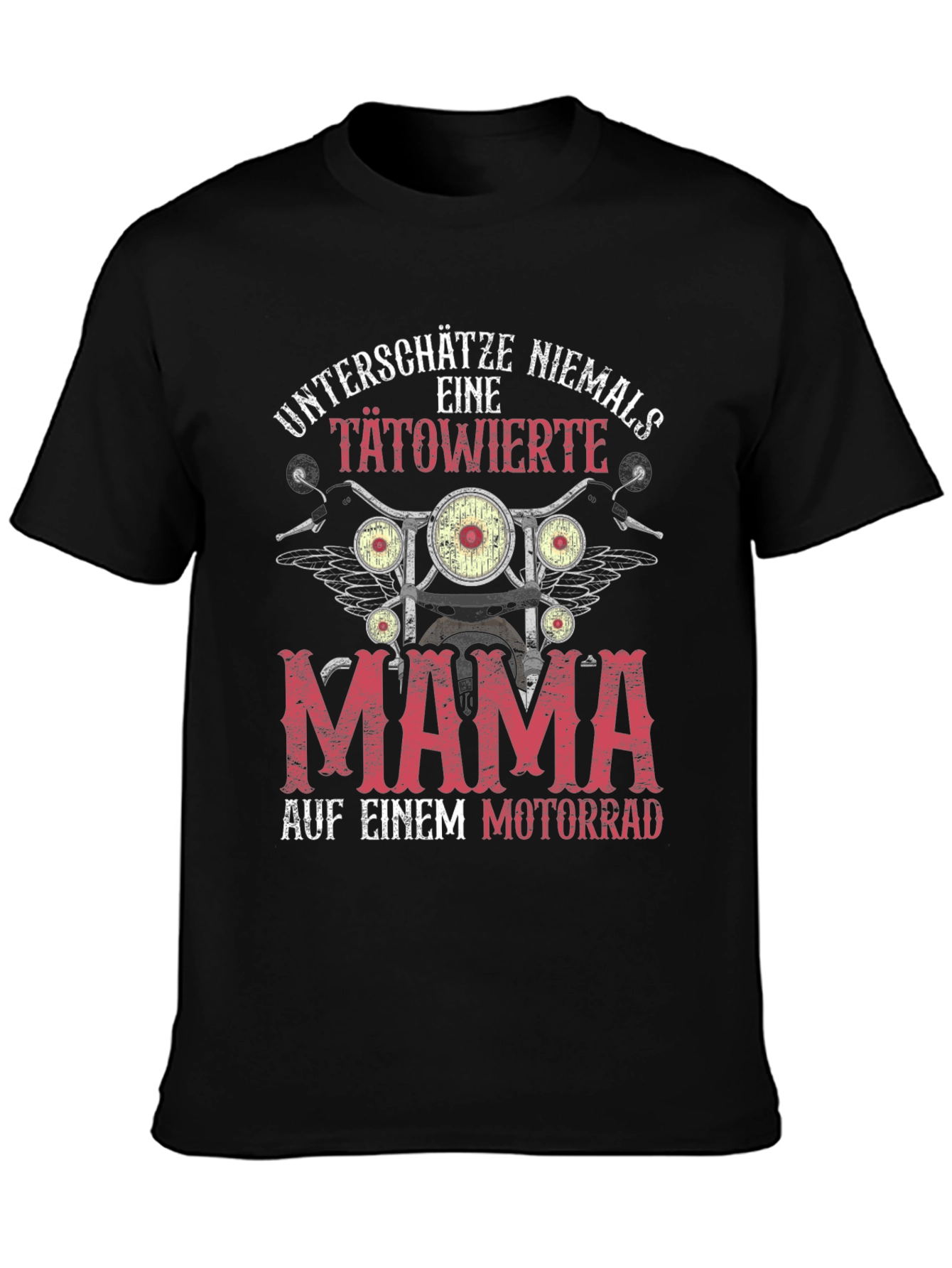 Tattooed Mama Motorcycle Graphic T-Shirt