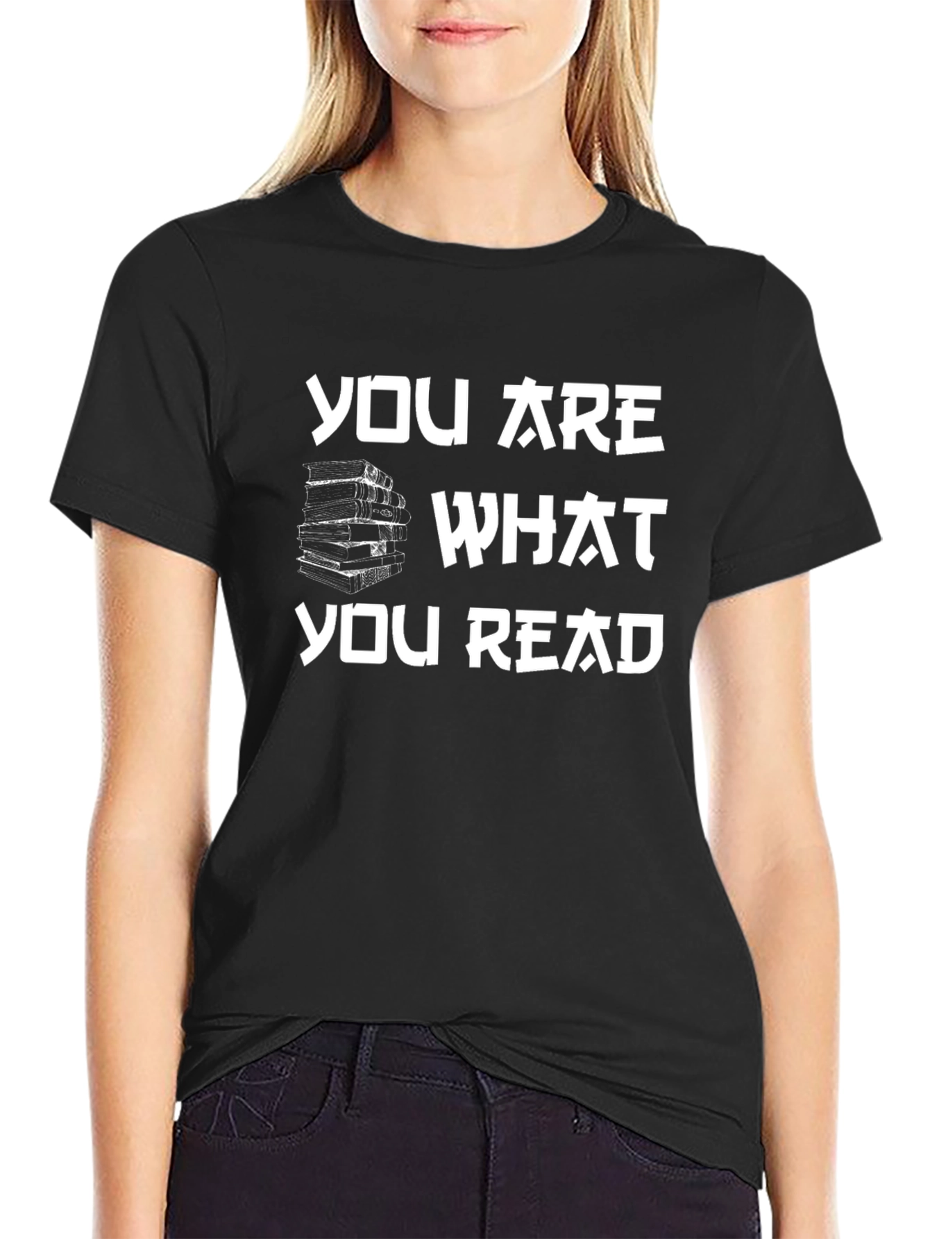 You Are What You Read Black Graphic Tee