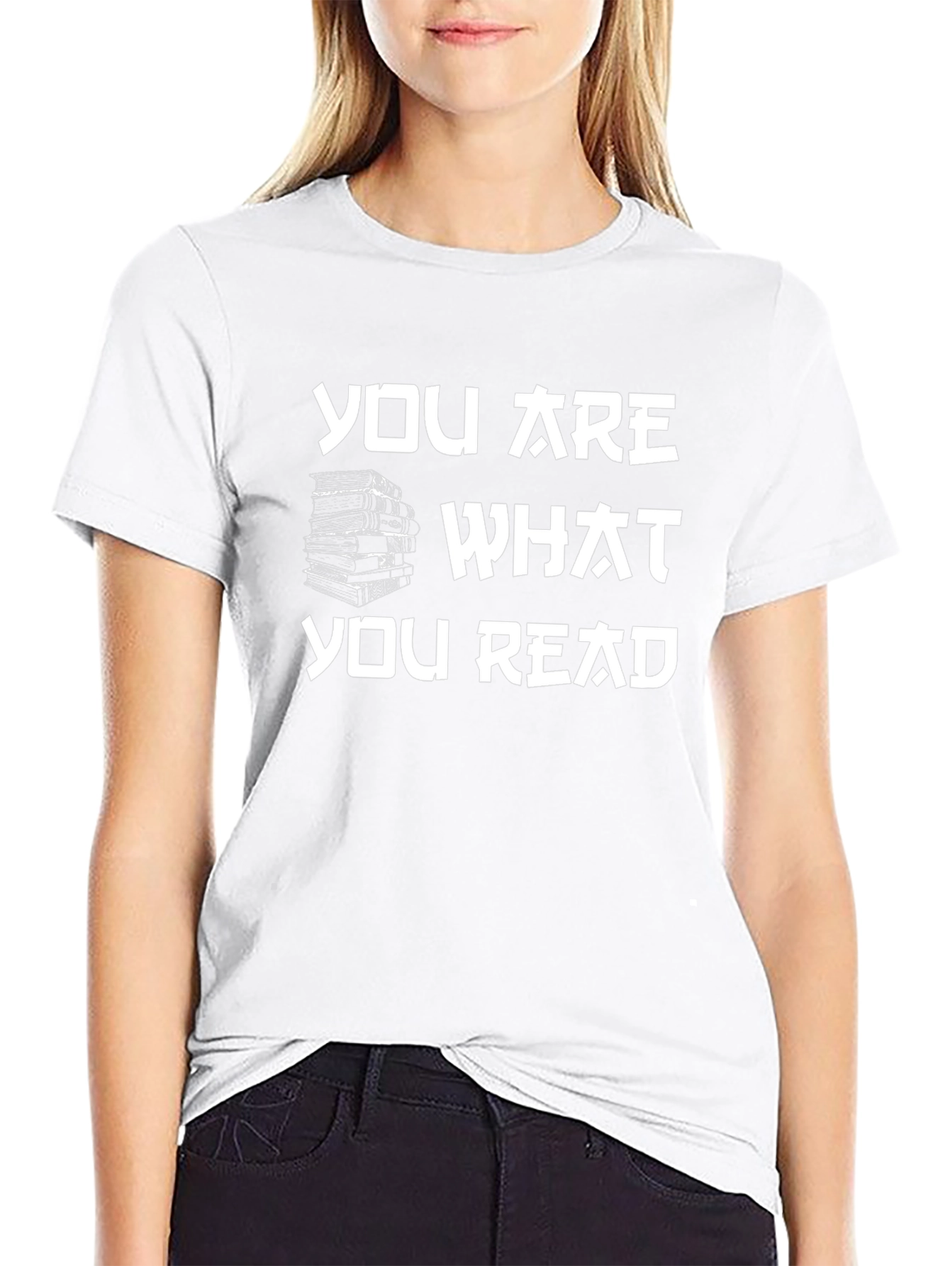 You Are What You Read Black Graphic Tee