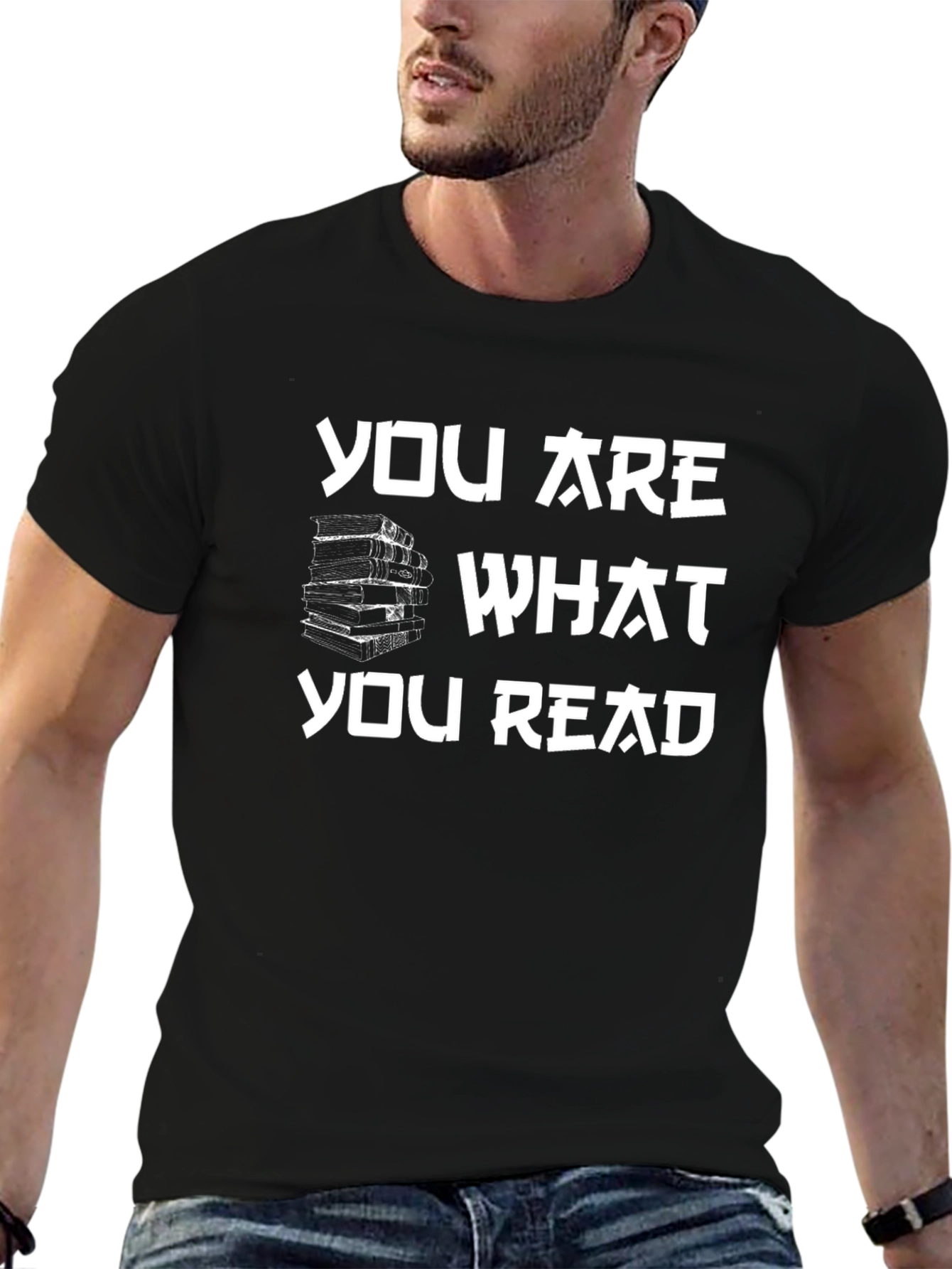 You Are What You Read Black Graphic Tee