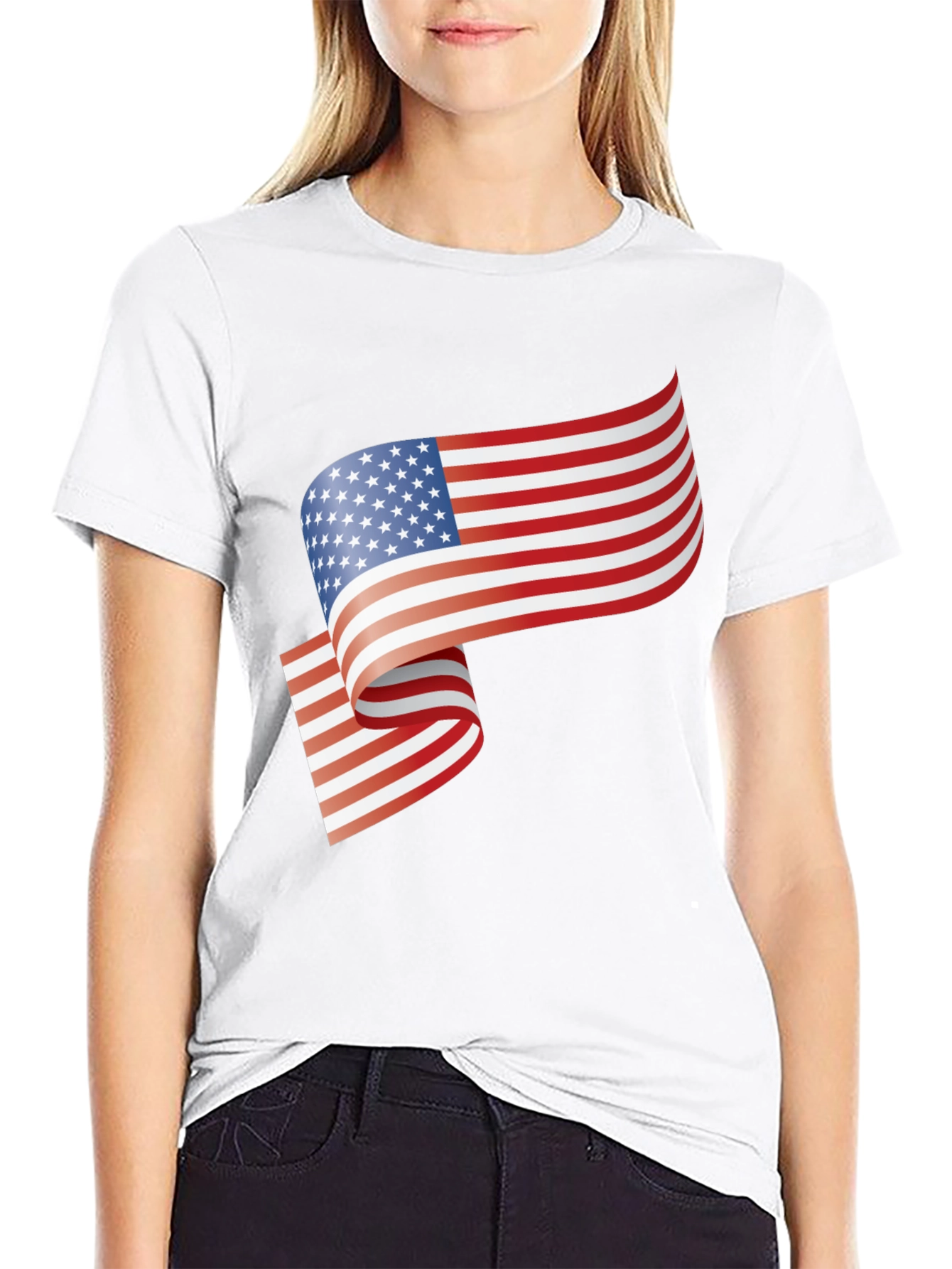 USA Flag Graphic T-Shirt