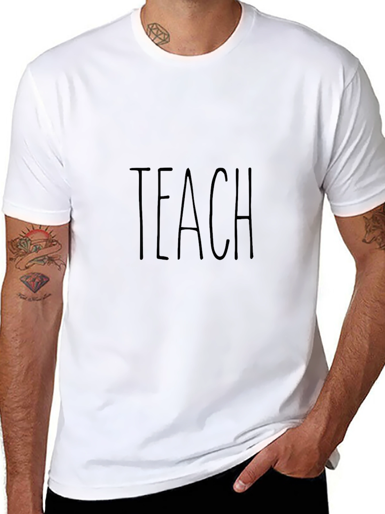 TEACH Graphic Black T-Shirt