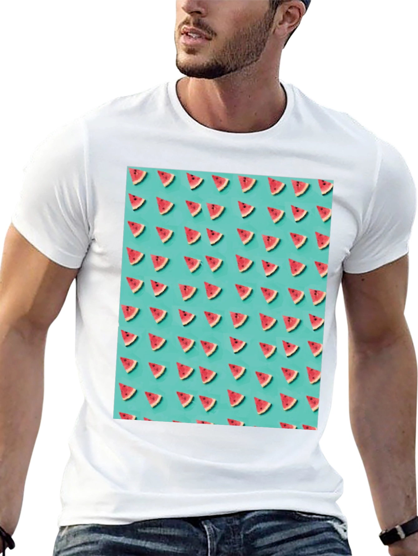 Trendy Watermelon Pattern T-Shirt