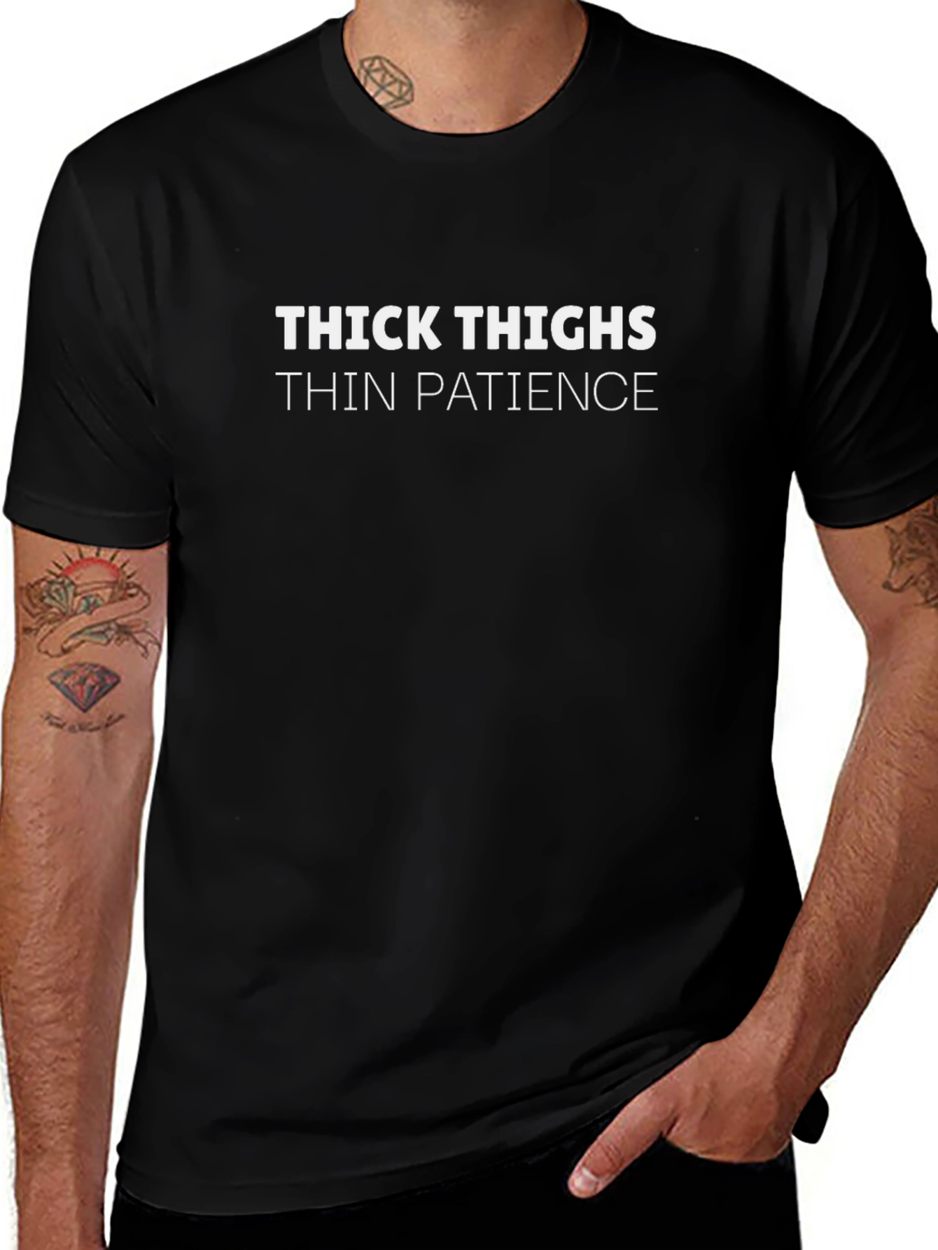 Thick Thighs Thin Patience Graphic T-Shirt