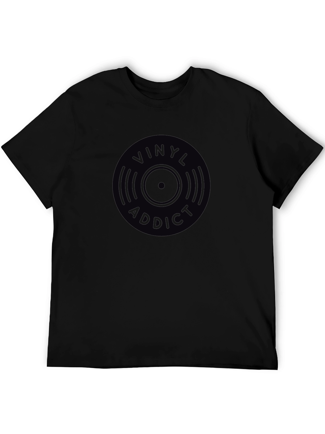 Vinyl Addict Black Graphic Tee