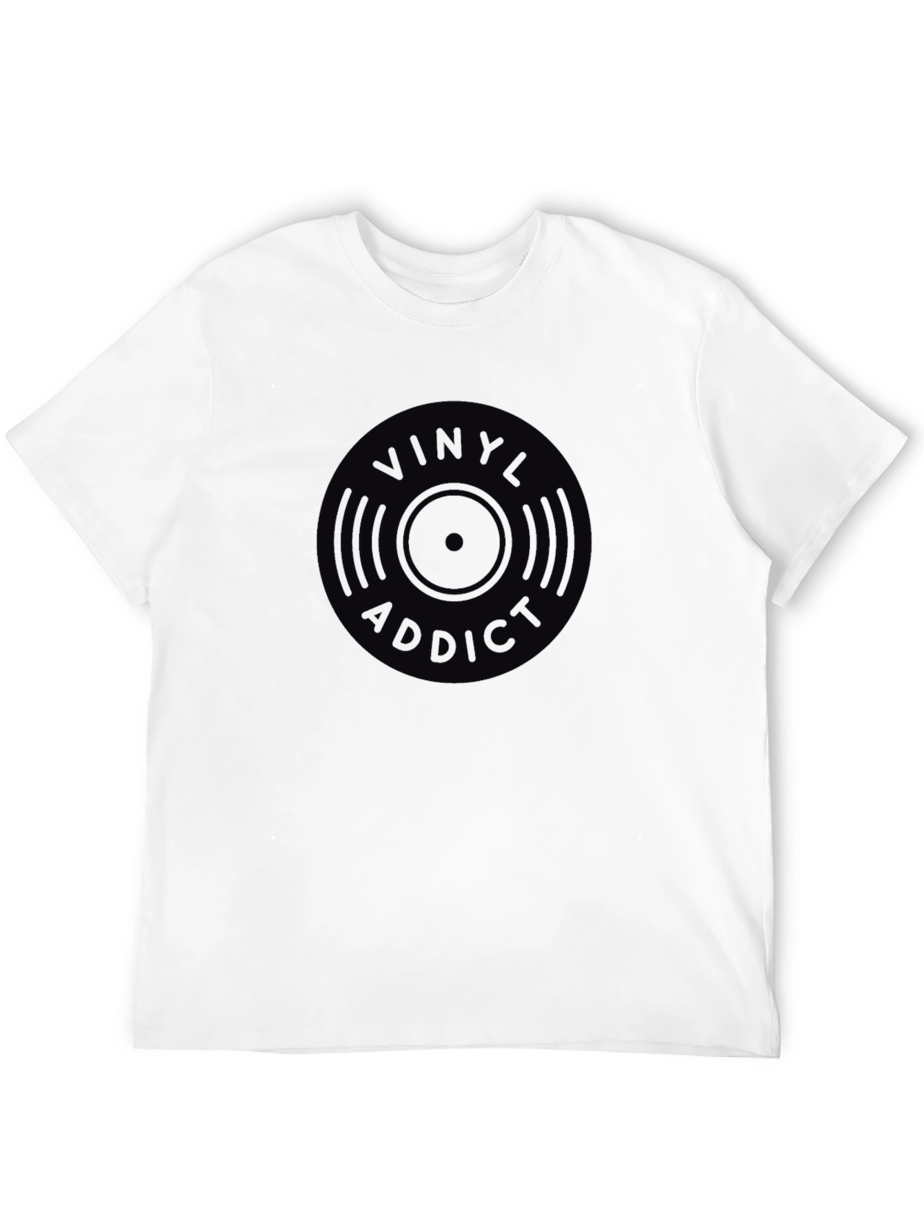 Vinyl Addict Black Graphic Tee