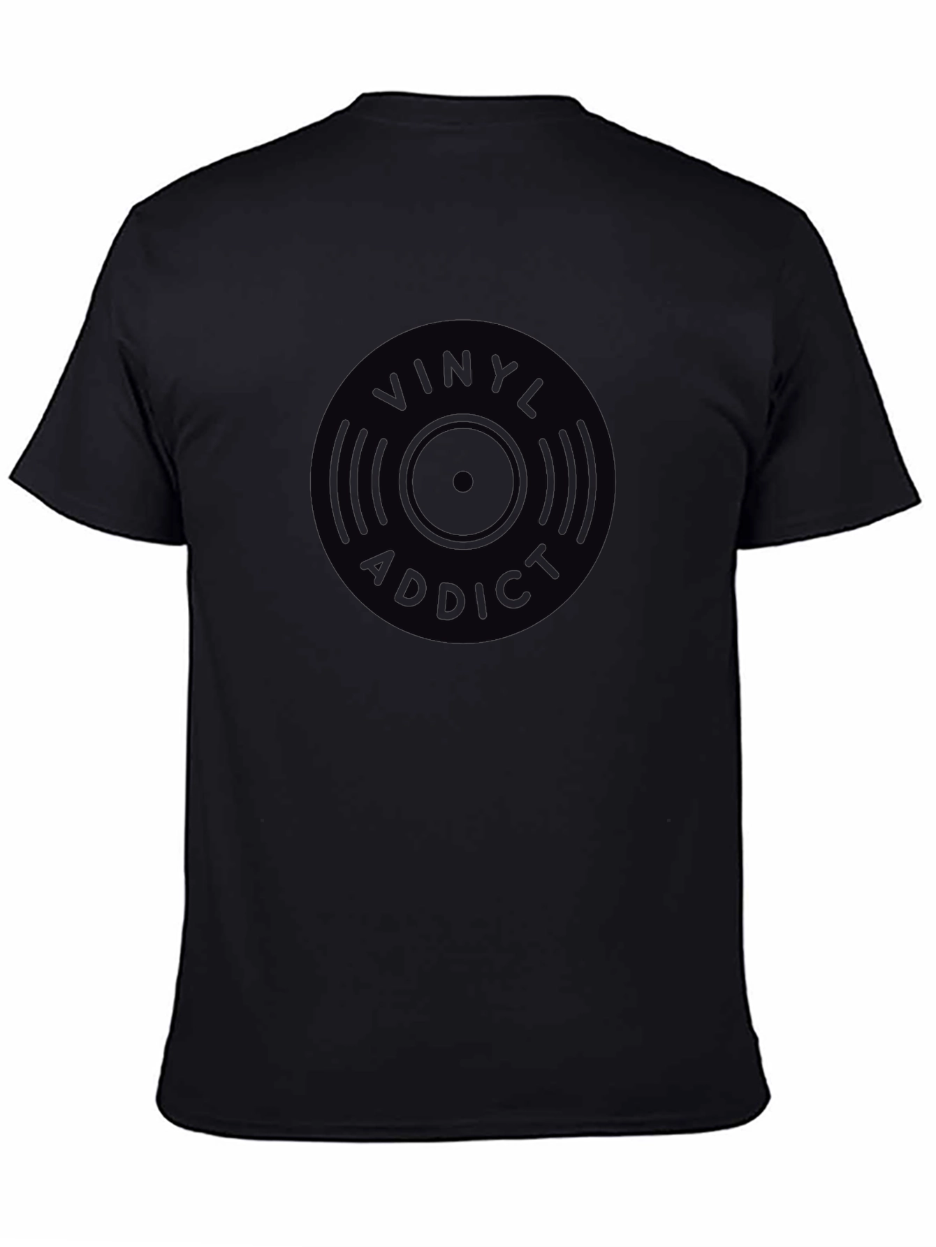 Vinyl Addict Black Graphic Tee