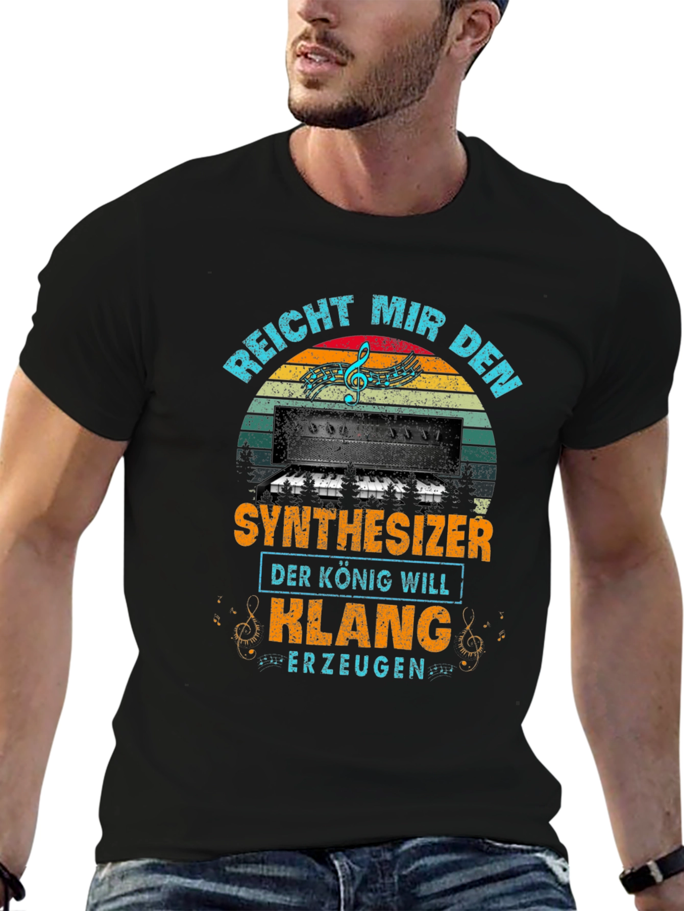 Synthesizer King T-Shirt - Music Lover Tee