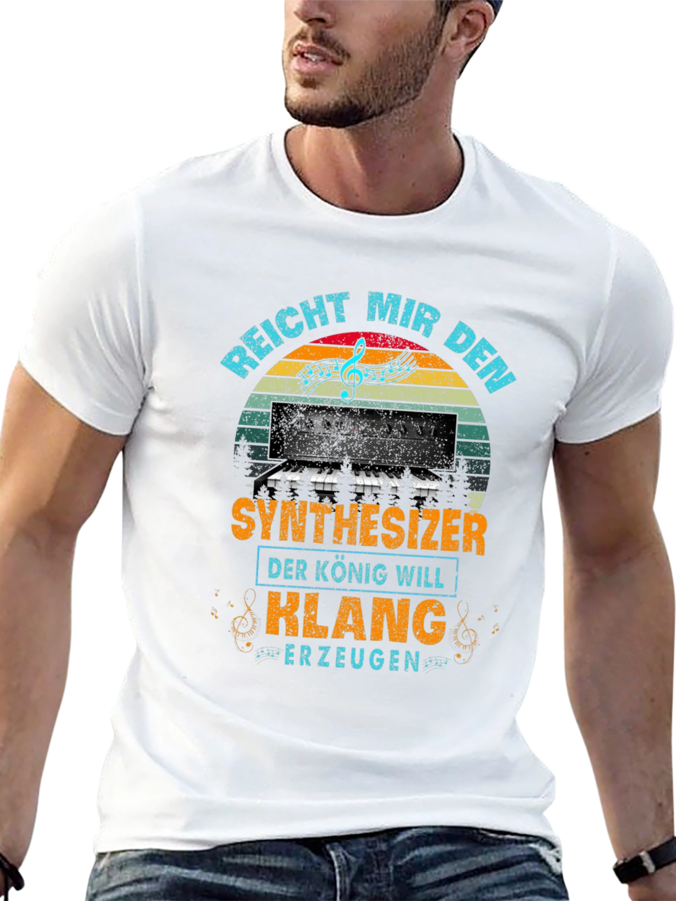 Synthesizer King T-Shirt - Music Lover Tee