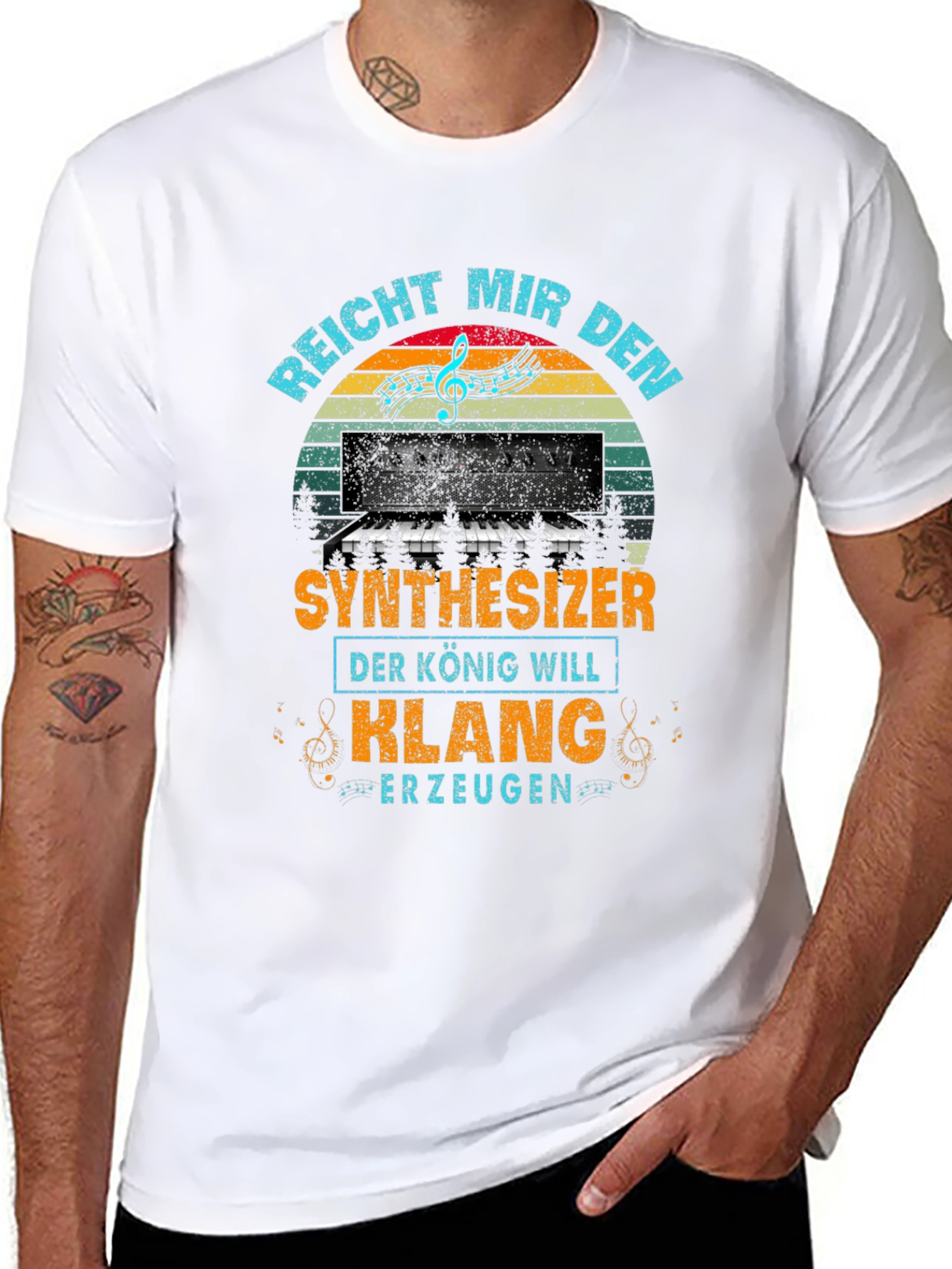 Synthesizer King T-Shirt - Music Lover Tee