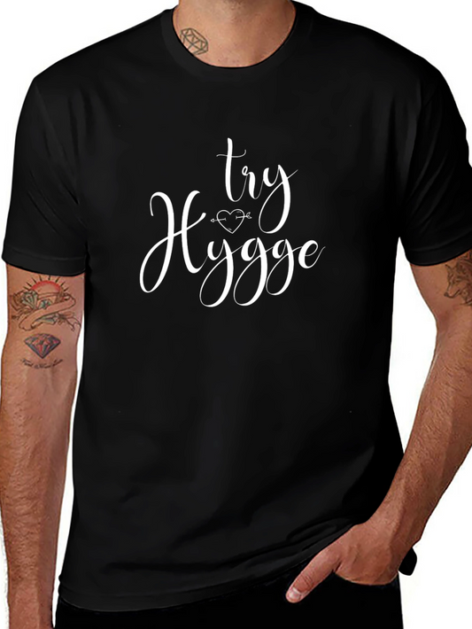 Try Hygge Graphic Tee - Black Short Sleeve