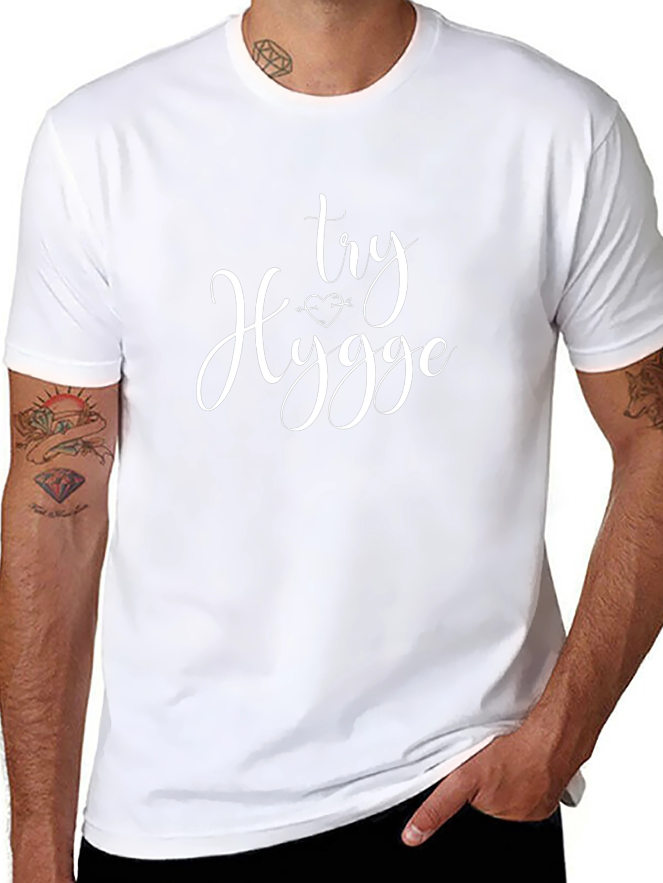Try Hygge Graphic Tee - Black Short Sleeve