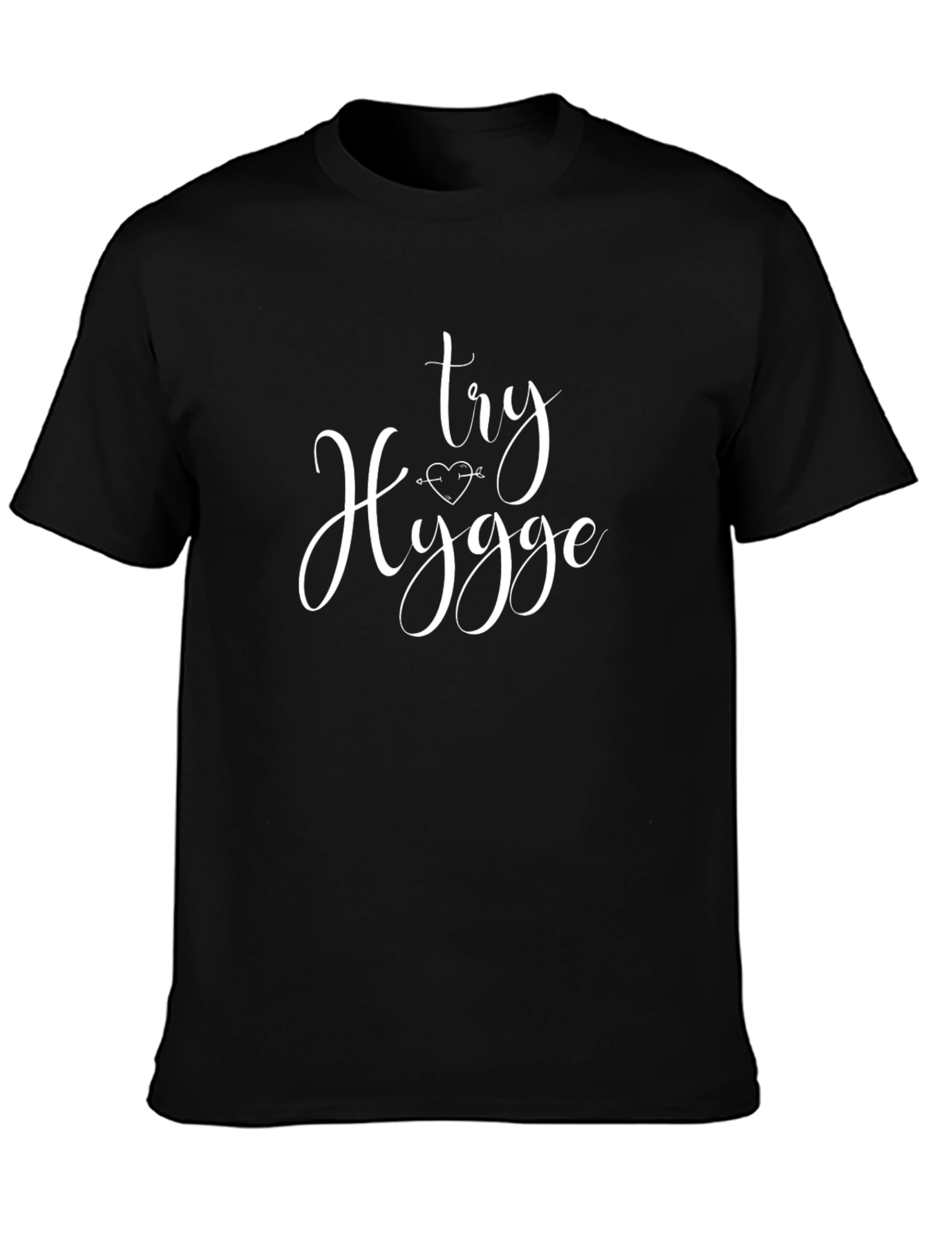 Try Hygge Graphic Tee - Black Short Sleeve