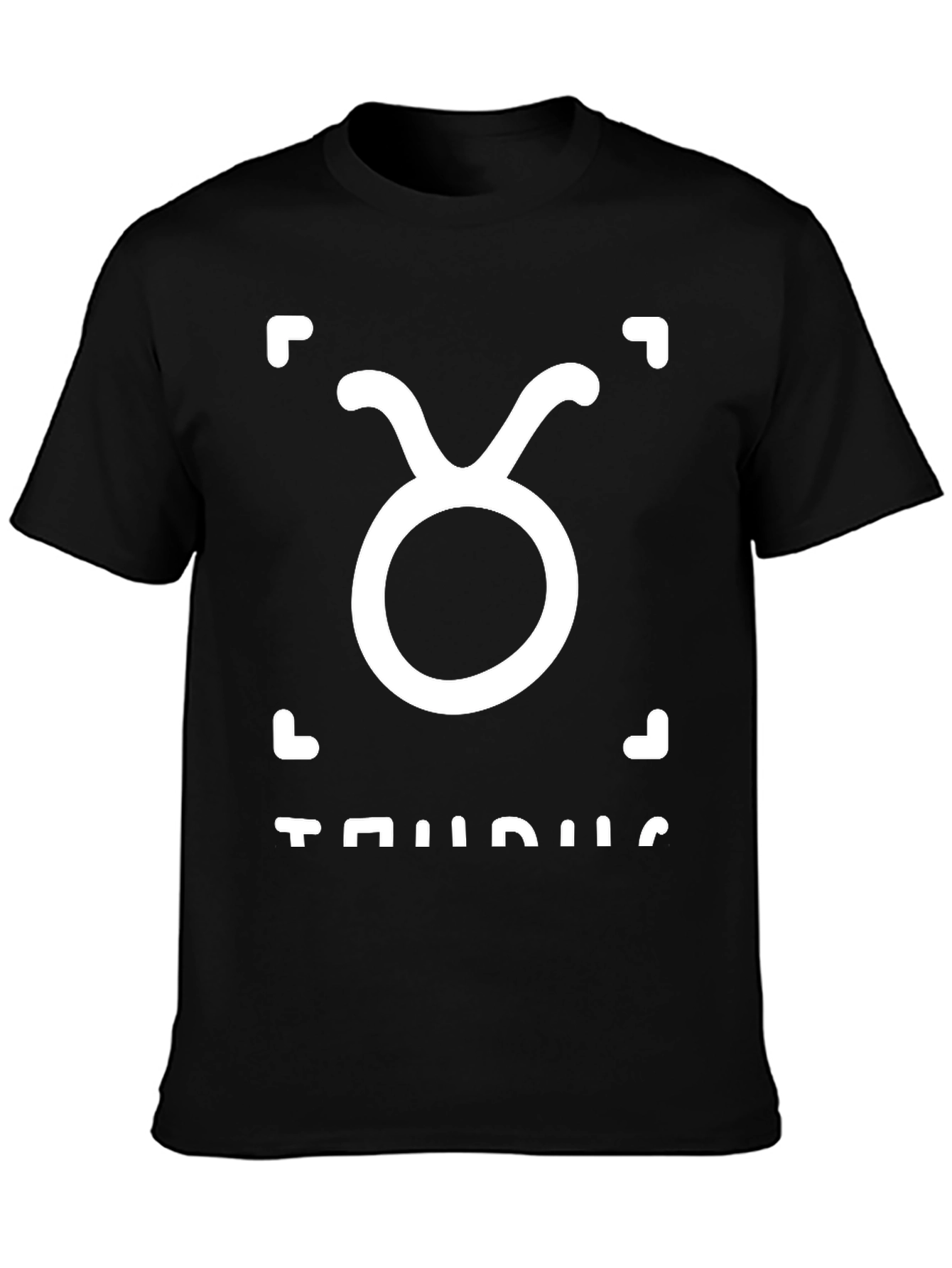 Taurus Zodiac Sign Black Graphic Tee