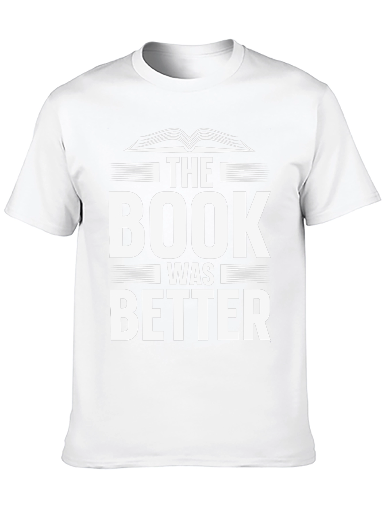 The Book Was Better T-Shirt - Black Cotton Blend