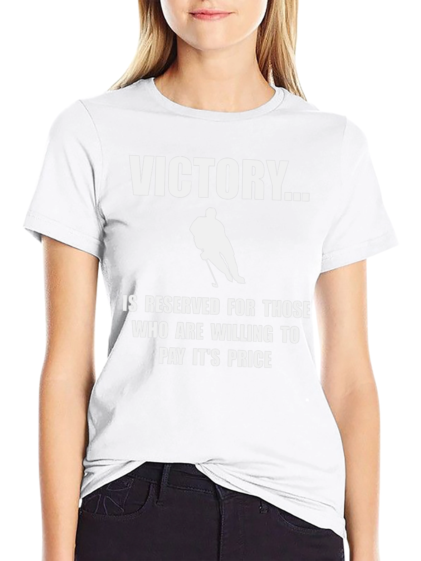 Victory Hockey Player Graphic T-Shirt