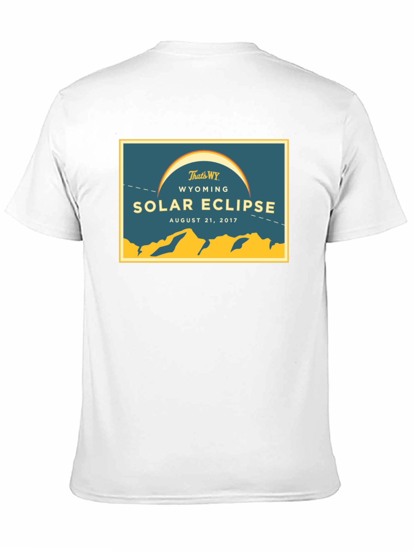 Wyoming Solar Eclipse August 21 2017 Black T-Shirt