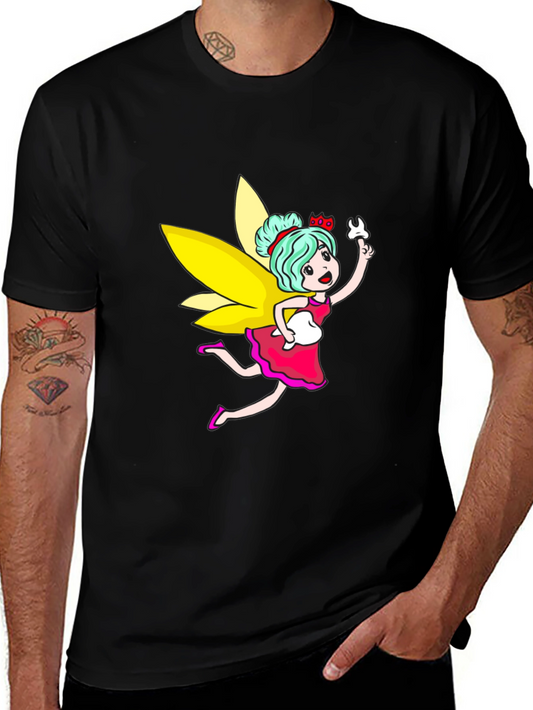 Tooth Fairy Graphic Black T-Shirt