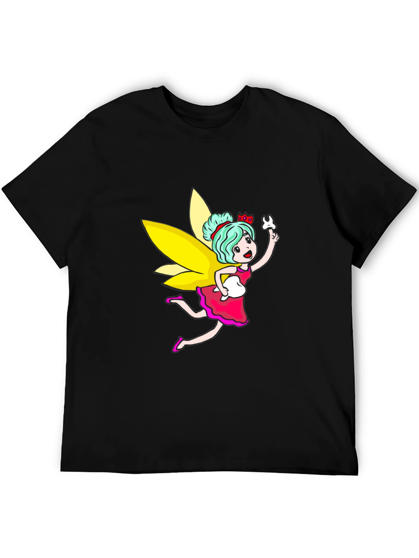 Tooth Fairy Graphic Black T-Shirt