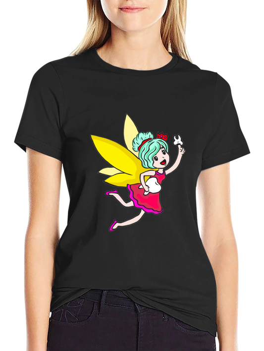 Tooth Fairy Graphic Black T-Shirt