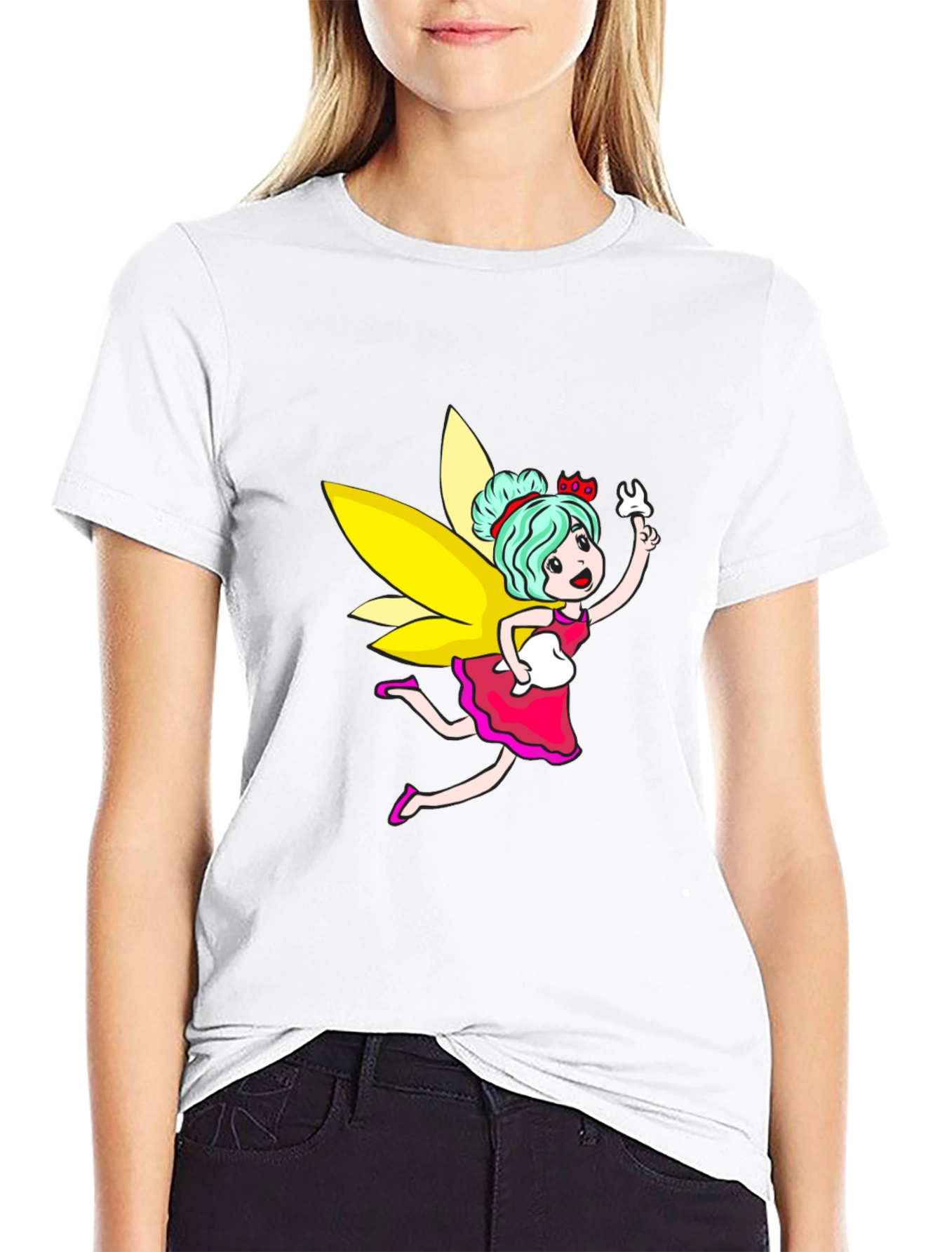 Tooth Fairy Graphic Black T-Shirt