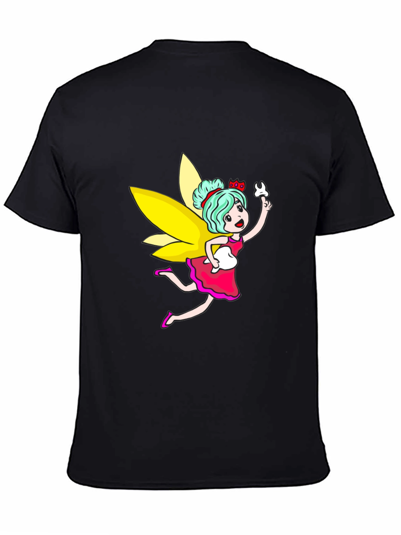 Tooth Fairy Graphic Black T-Shirt