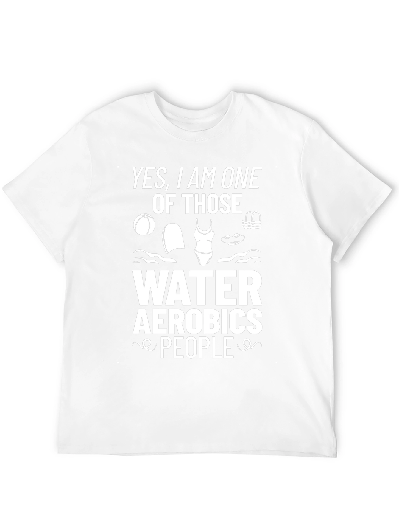 Water Aerobics People Graphic Tee