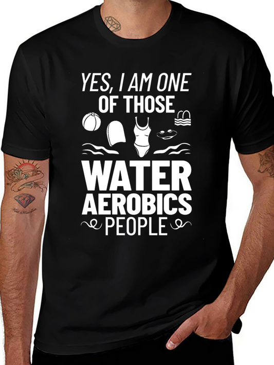 Water Aerobics People Graphic Tee