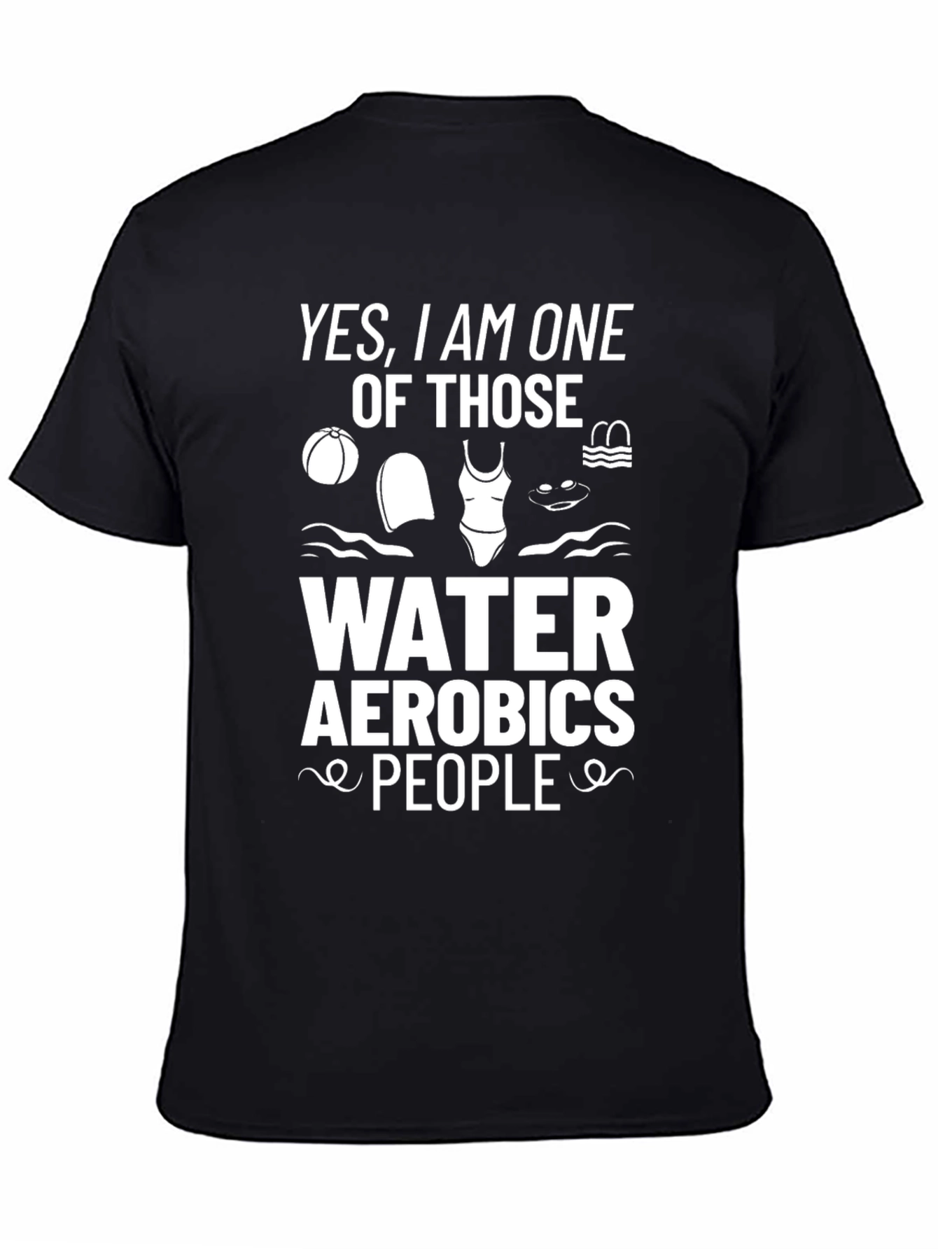 Water Aerobics People Graphic Tee