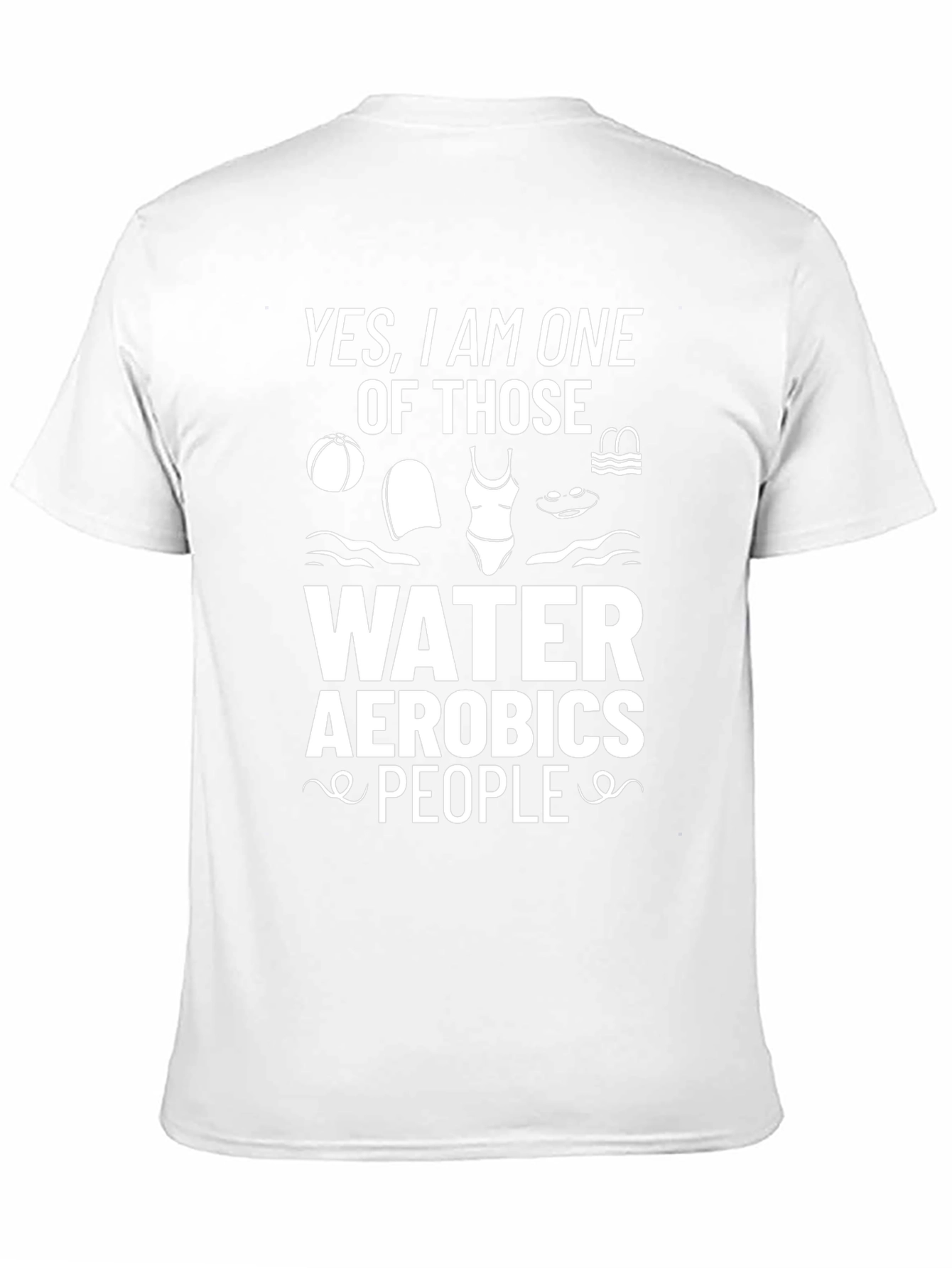 Water Aerobics People Graphic Tee