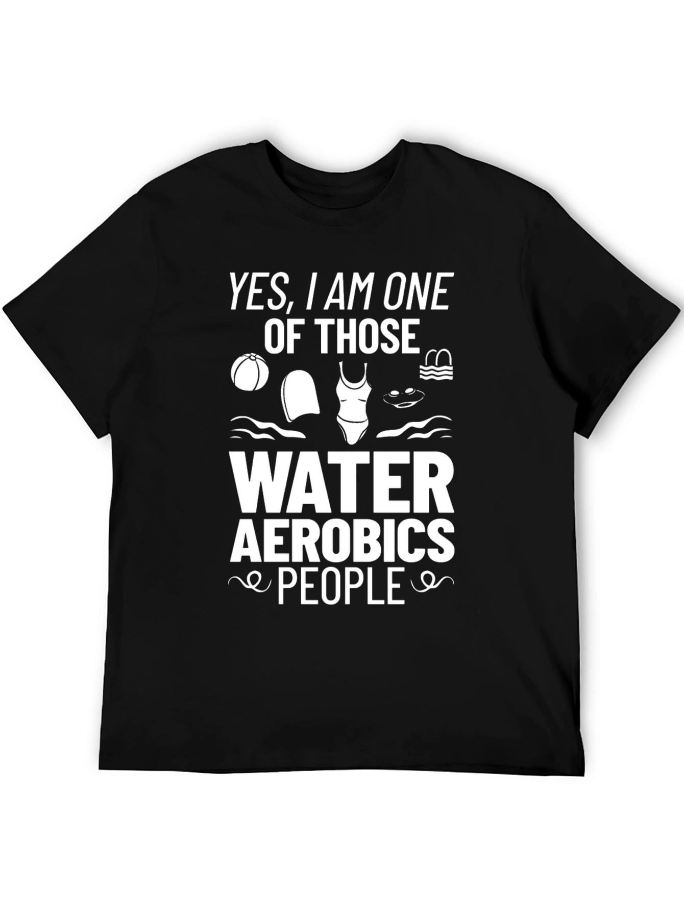 Water Aerobics People Graphic Tee