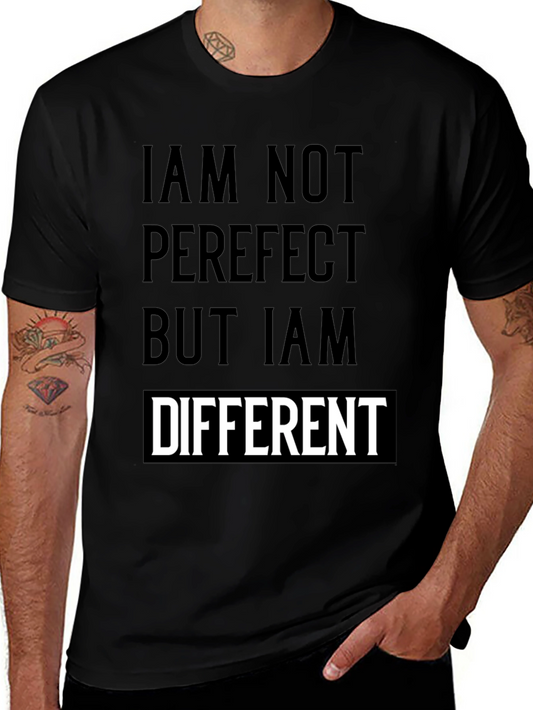 Unique Different Graphic Print Black T-Shirt
