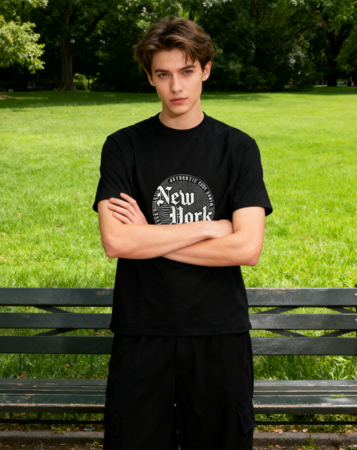 Vintage New York Graphic 100% Cotton T-Shirt - Unisex City-Inspired Tee for All Occasions