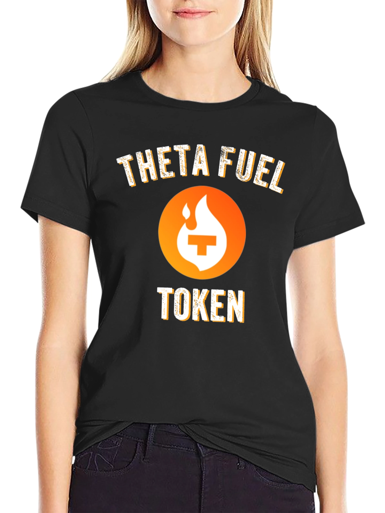 Theta Fuel Token Black T-Shirt Crypto Tee