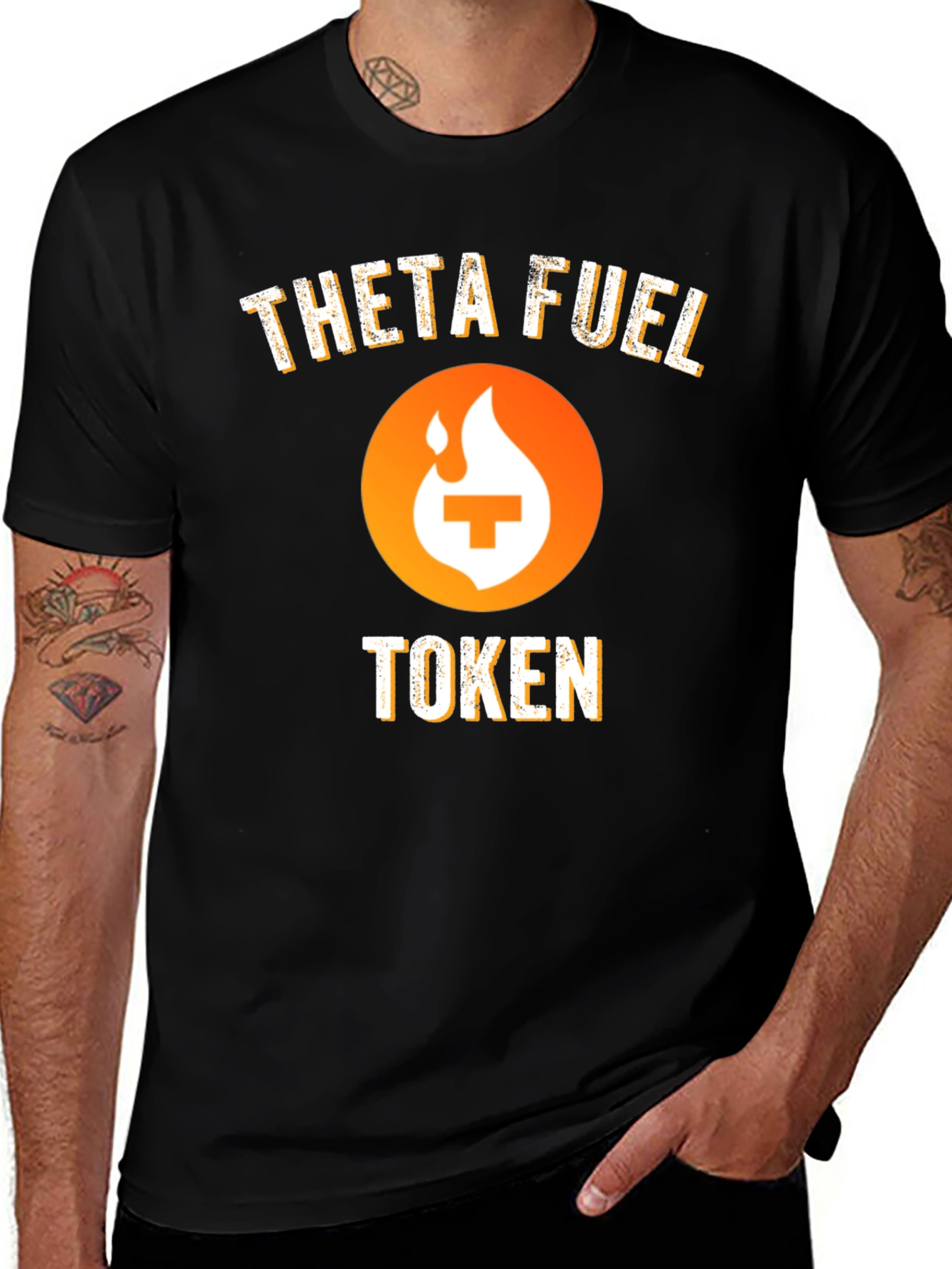 Theta Fuel Token Black T-Shirt Crypto Tee