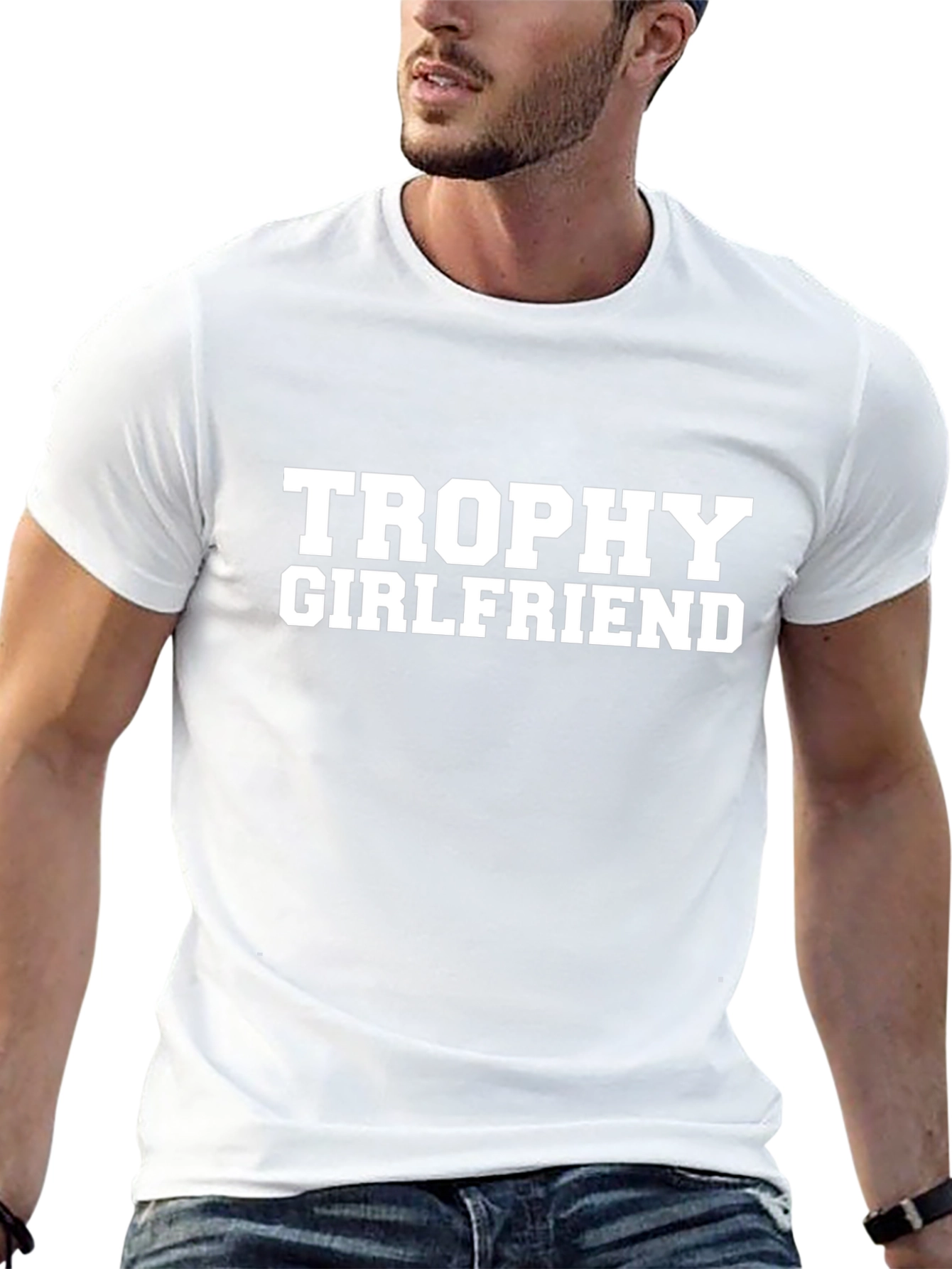 Trophy Girlfriend Graphic Tee - Bold Statement Shirt