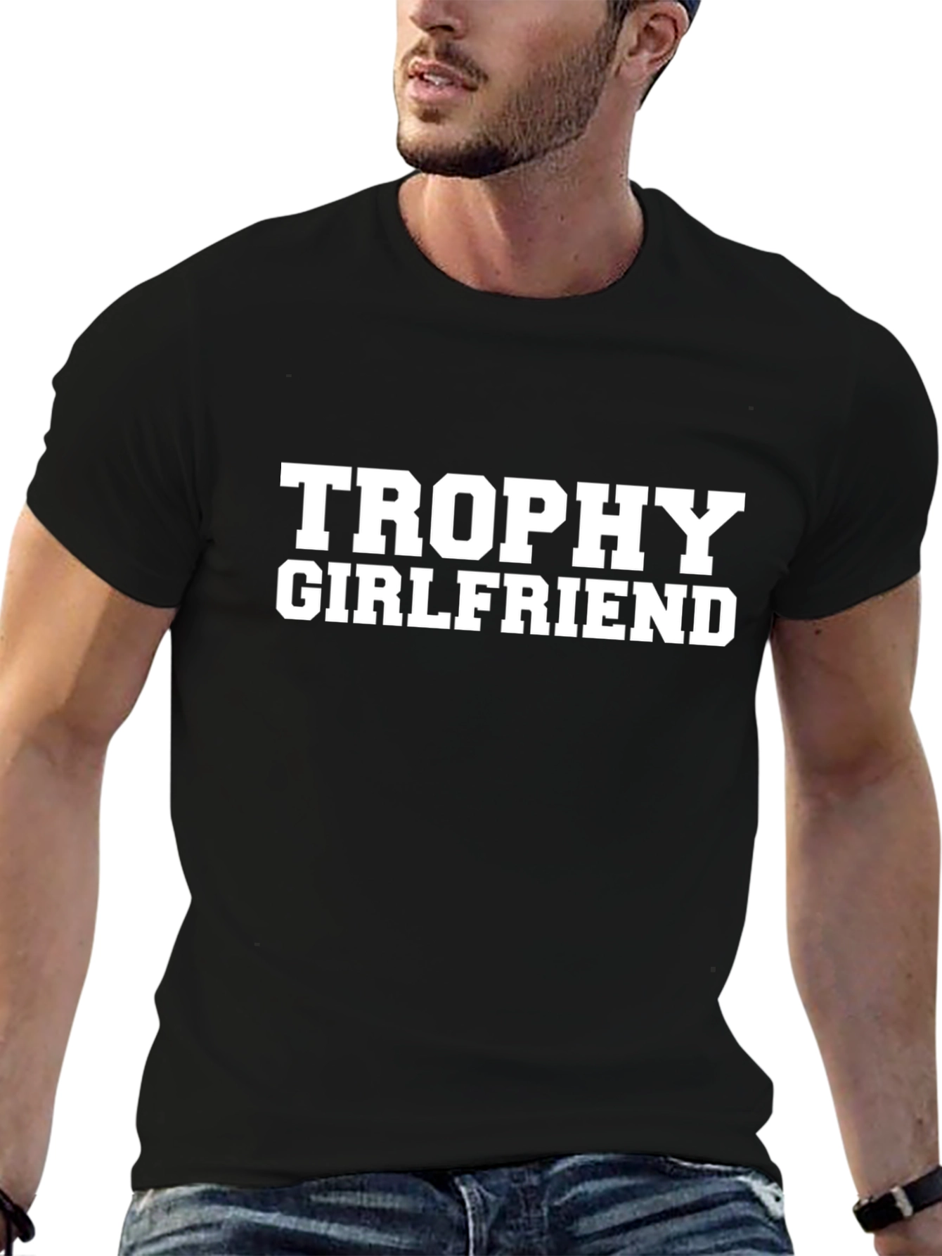 Trophy Girlfriend Graphic Tee - Bold Statement Shirt