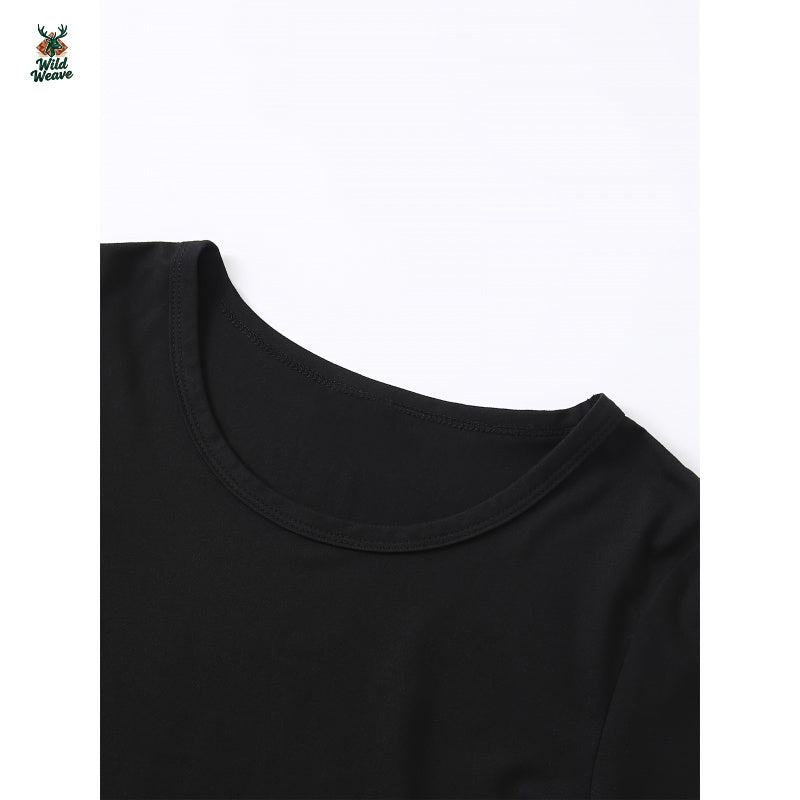 Women's Y2K Fashion Cropped Short Sleeve T-Shirt - Black Geometric Heart Pattern, Round Neck Casual Top, Machine Washable All-Season Comfort Fit, Trendy Outfit, Quality Material